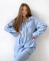 Mavi Hırka 2 Parçalı Pamuklu Set Zalle